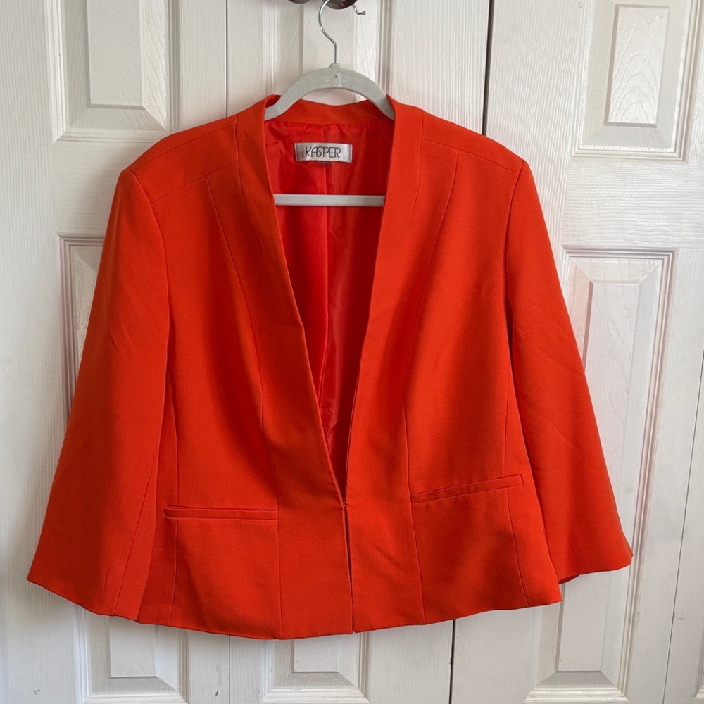 Kasper Women's Bold Orange Blazer